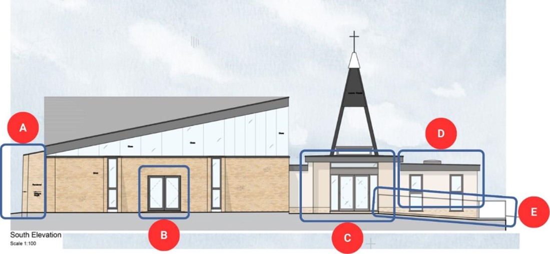 south elevation plan