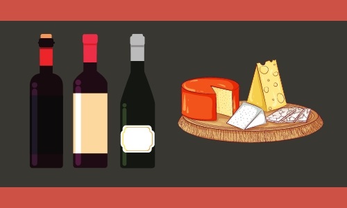 Picture of wine and cheese