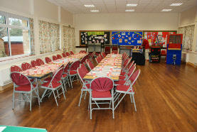 church hall party tables